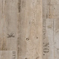 Andiamo Bodenbelag Vinyl Silent Coupon Holzdessin Stabparkett grau 2 m breit - im Wunschmaß