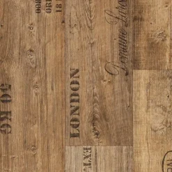 Andiamo Bodenbelag Vinyl Silent Coupon Holzdessin Stabparkett braun 2 m breit - im Wunschmaß