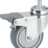 Apparate-Lenkrolle mit Totalfeststeller 75 x 24 mm Tragkr. 50 kg