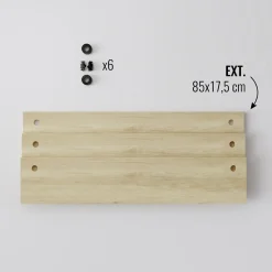 Ar Shelving Erweiterung für Wandregal Deco 85 x 17,5 cm 3 Böden