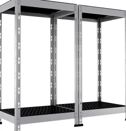 Ar Shelving Regal Rivet Allroad Kunststoff 180 x 50 cm 4 Böden 400 kg