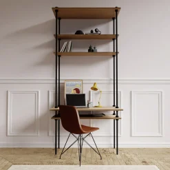 Ar Shelving Schreibtisch-Set mit Regalböden Ar Deco Nebraska 185 x 85 cm