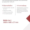 Arbeitsplatte Buche massiv 300 x 60 x 2,7 cm geschliffen