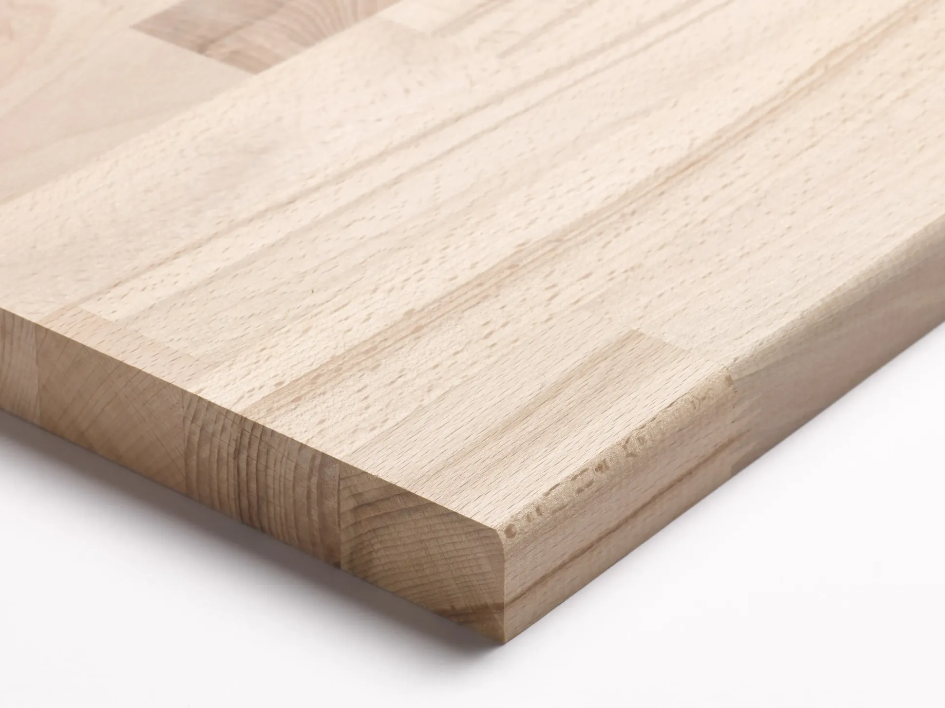 Arbeitsplatte Buche massiv 240 x 60 x 2,7 cm geschliffen