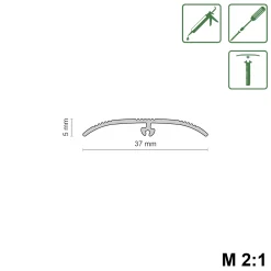 Übergangsprofil 90 cm 37 mm