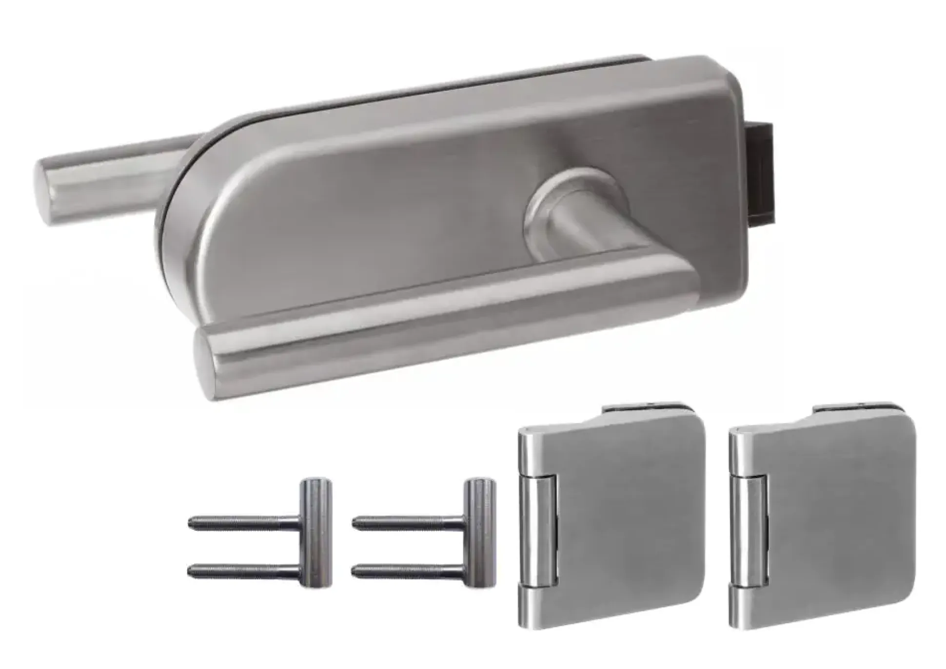 Beschlag-Set Circolare Edelstahl für Glas-Drehtür