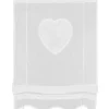 Bändchenrollo bestickt Corazon weiß 130 x 45 cm
