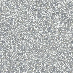 Bodenbelag Vinyl 3 m Allover grau-weiß