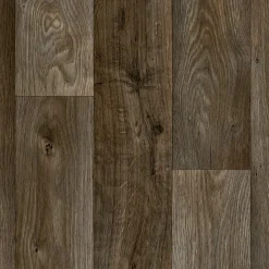 Bodenbelag Vinyl Cosy Holzoptik. dunkelbraun, 3 m breit