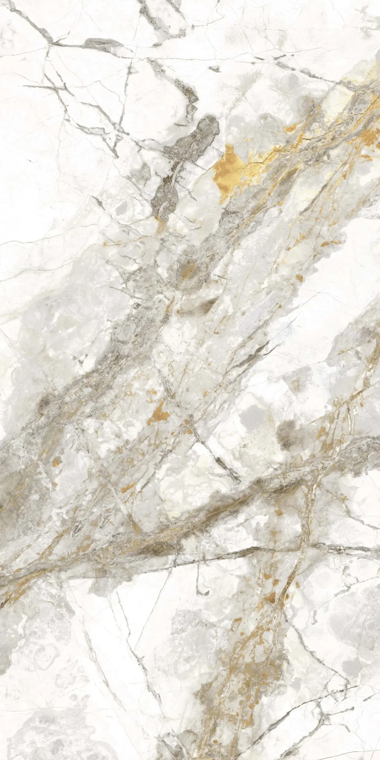 Bodenfliese Feinsteinzeug Caldera 60 x 120 cm gold
