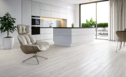 Bodenfliese Feinsteinzeug Oak 22,5 x 90 cm x 0,8 weiß