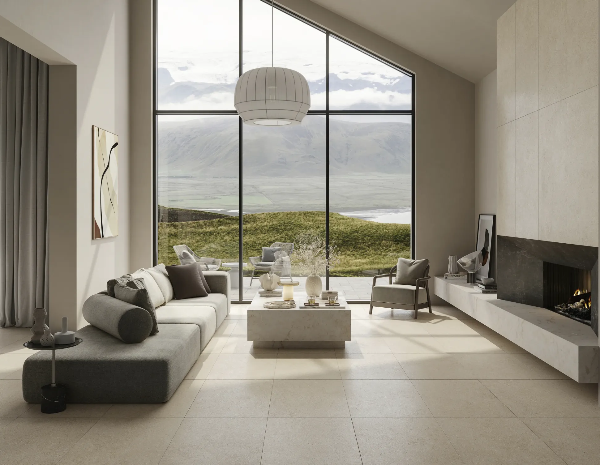 Bodenfliese Feinsteinzeug Sensi 60 x 60 cm beige