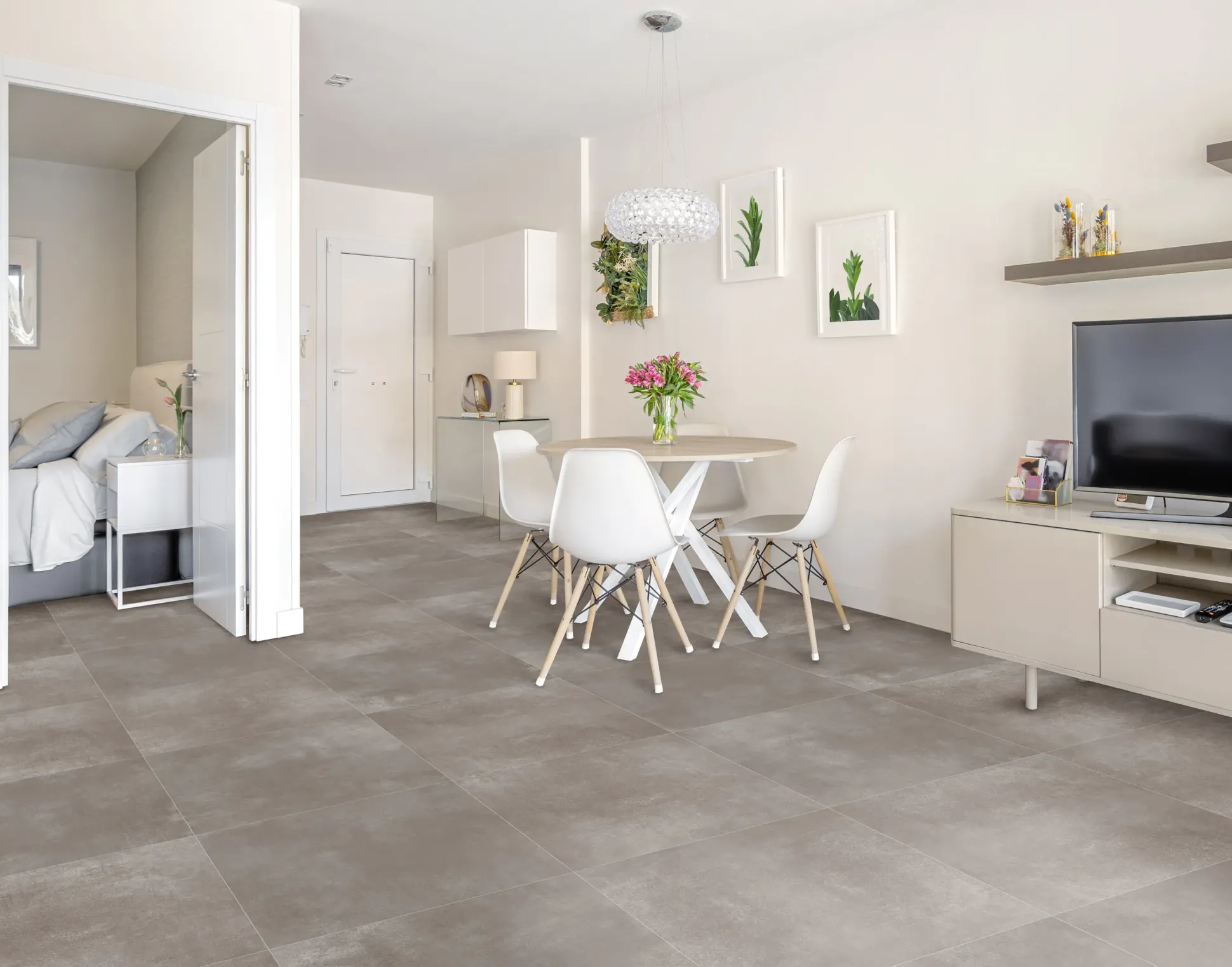 Bodenfliese Feinsteinzeug Marte 60 x 60 cm taupe