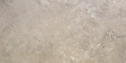 Bodenfliese Feinsteinzeug Travertino teilpoliert rektifiziert 60 x 120 cm crema