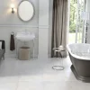 Bodenfliese Feinsteinzeug Fiordo bianco 60 x 60 cm weiß