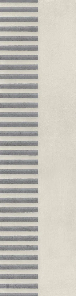 Bodenfliese Feinsteinzeug Naes Perla 15,6 x 60,6 cm creme-anthrazit