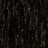 Bodenfliese Feinsteinzeug Travertin Gold 120 x 240 cm schwarz