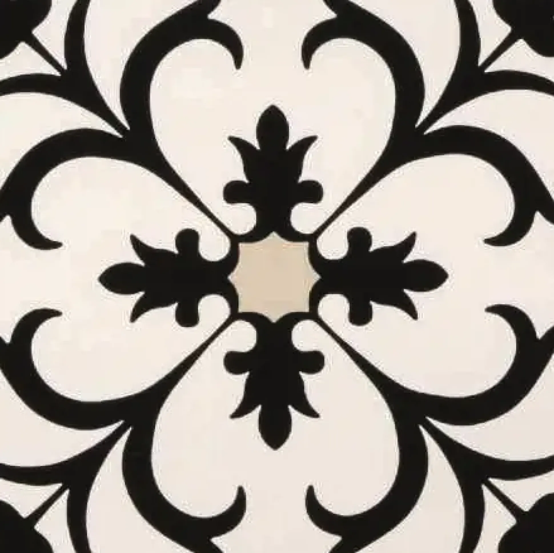 Bodenfliese Feinsteinzeug Malaga 13,9 x 13,9 cm schwarz-beige