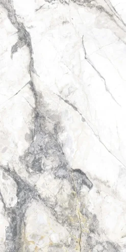 Bodenfliese Feinsteinzeug Caldera 60 x 120 cm silver