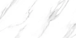 Bodenfliese Feinsteinzeug Prisma Statuario 60 x 120 cm grau/weiß