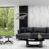 Bodenfliese Feinsteinzeug Calacatta 60 x 120 cm grau/weiß/gold