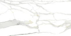 Bodenfliese Feinsteinzeug Calacatta 60 x 120 cm grau/weiß/gold
