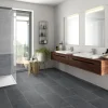 Bodenfliese Feinsteinzeug Questo Due 30 x 60,4 cm nero