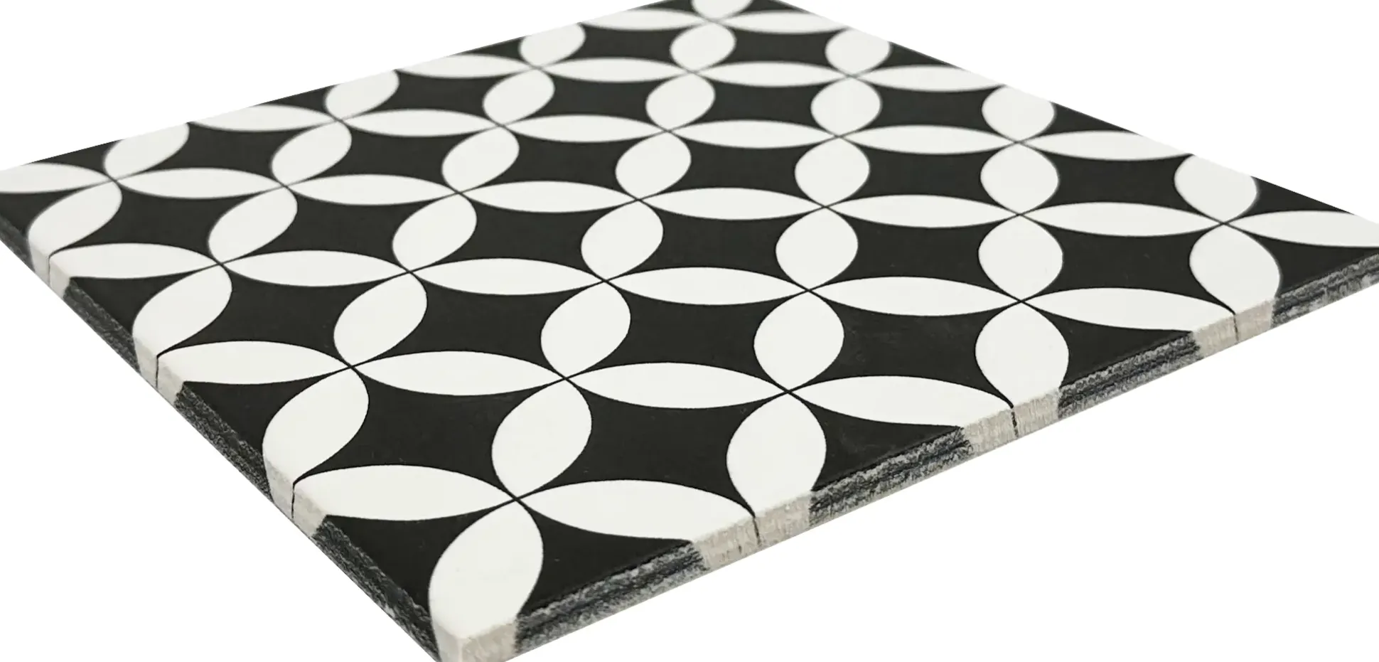 Bodenfliese Feinsteinzeug Casablanca Chess 20 x 20 cm weiß-schwarz