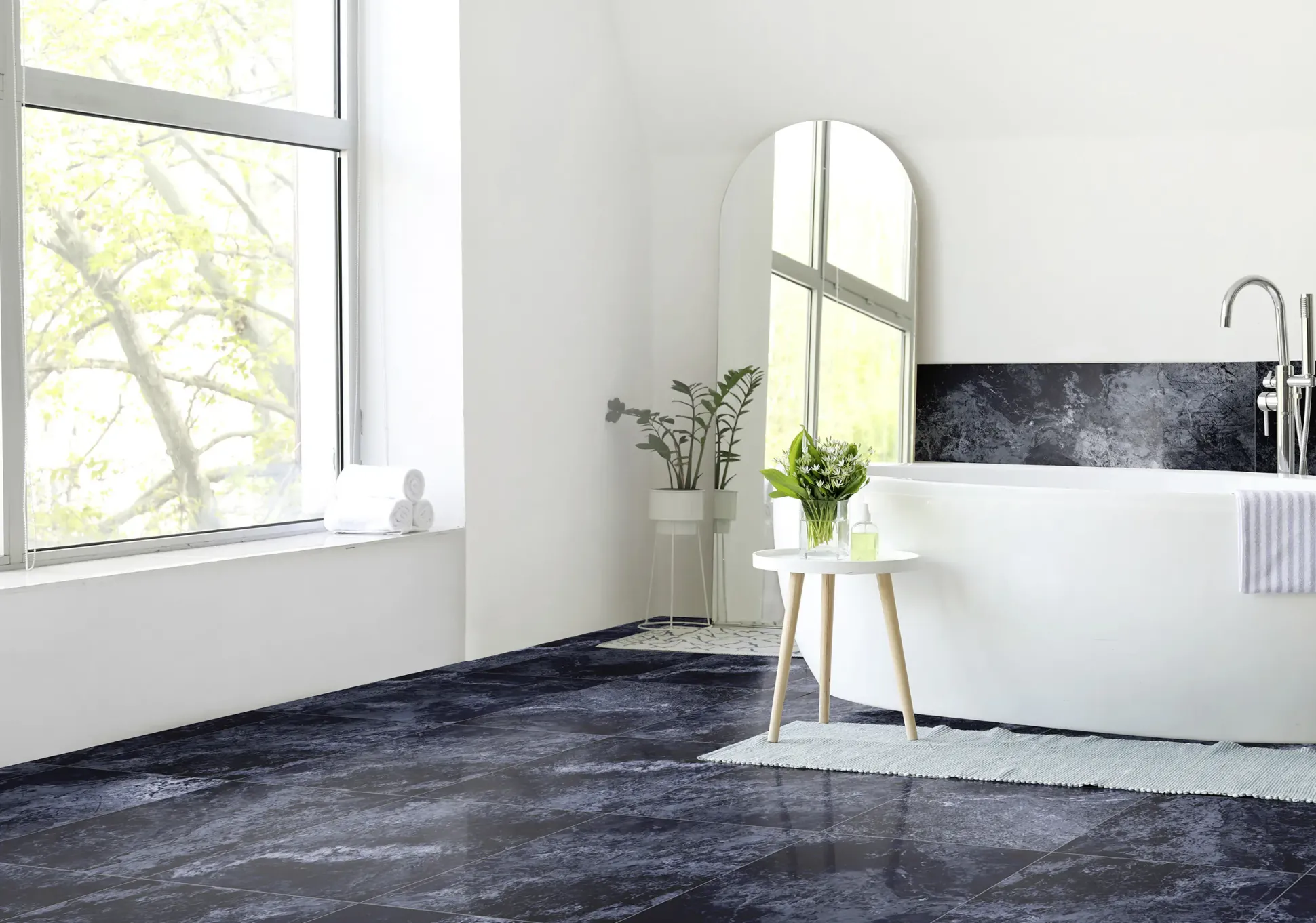 Bodenfliese Feinsteinzeug Ocean pol rek 60x60 cm blue