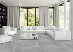 Bodenfliese Feinsteinzeug Pronto 60 x 120 cm grau