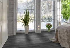 Bodenfliese Feinsteinzeug Oak Grande 20 x 120 cm grau