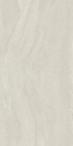 Bodenfliese Feinsteinzeug Travertino 60 x 120 cm grau/weiß