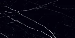 Bodenfliese Feinsteinzeug Rud Black 60 x 120 cm schwarz