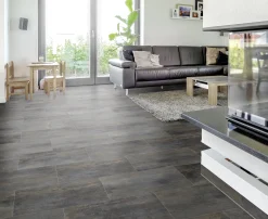 Bodenfliese Feinsteinzeug Allora Due Nero 30 x 60 cm anthrazit
