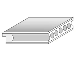 Borne Türblatt Lusso 01 design-weiß mit Lichtausschnitt Röhrenspan
