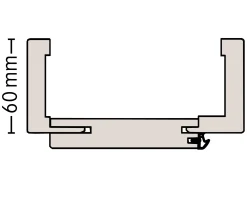 Borne Zarge CPL Masera hellgrau 86 cm DIN rechts