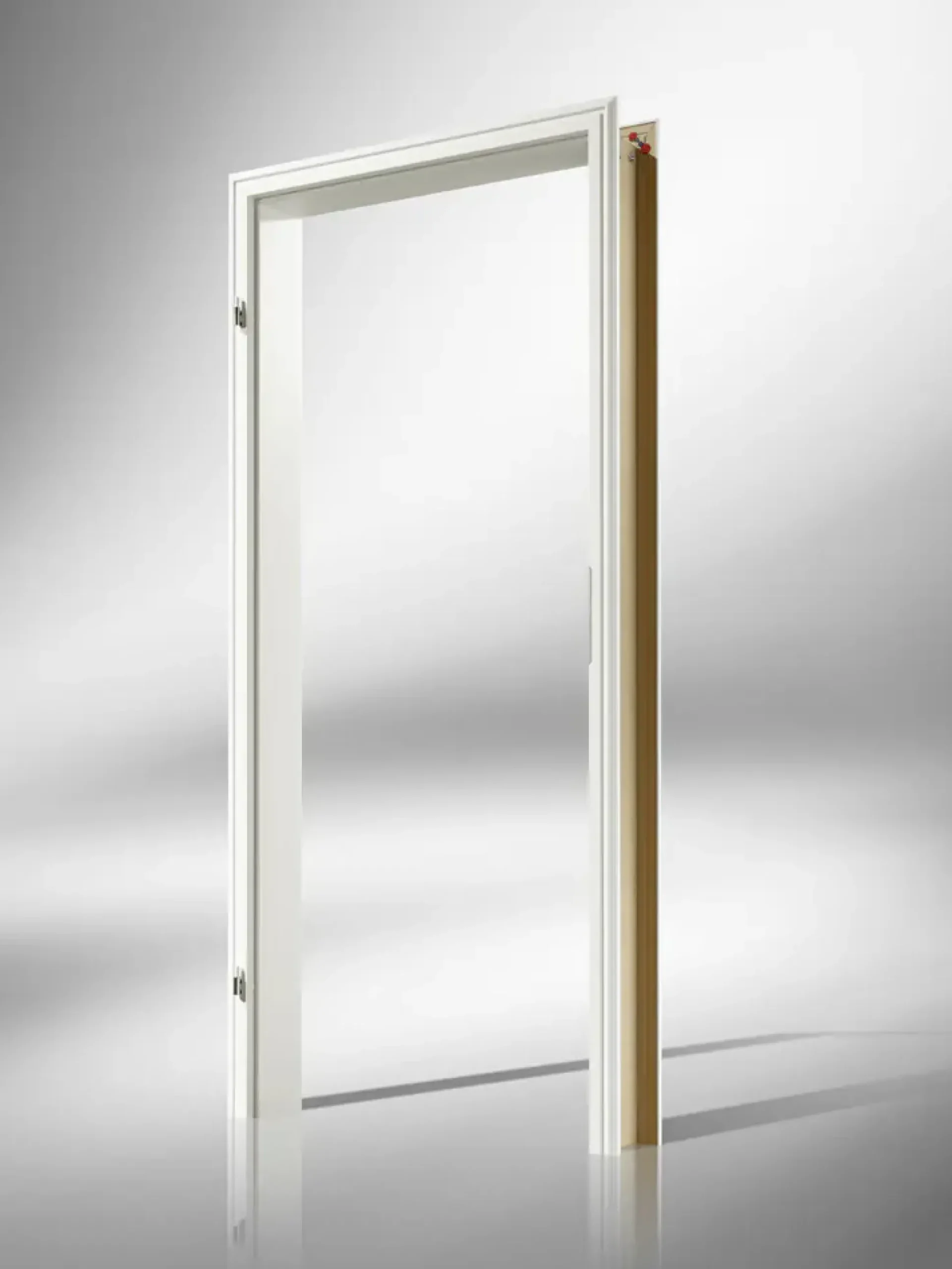 Borne Zarge CPL weiß 86 cm DIN links profiliert