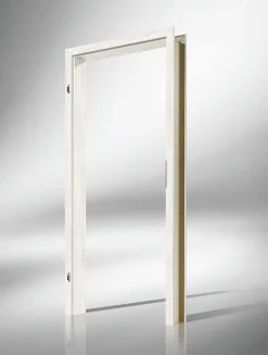 Borne Zarge Dekor Pinie weiß 61 cm DIN links