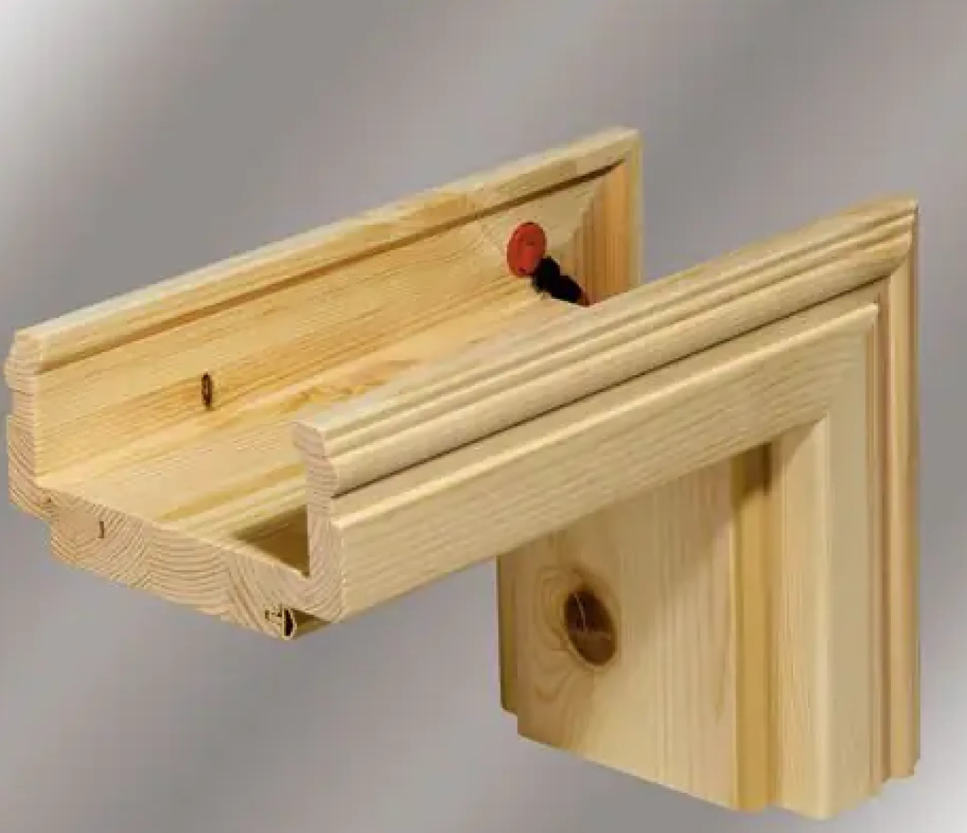 Borne Zarge Kiefer roh 61 cm DIN links profiliert