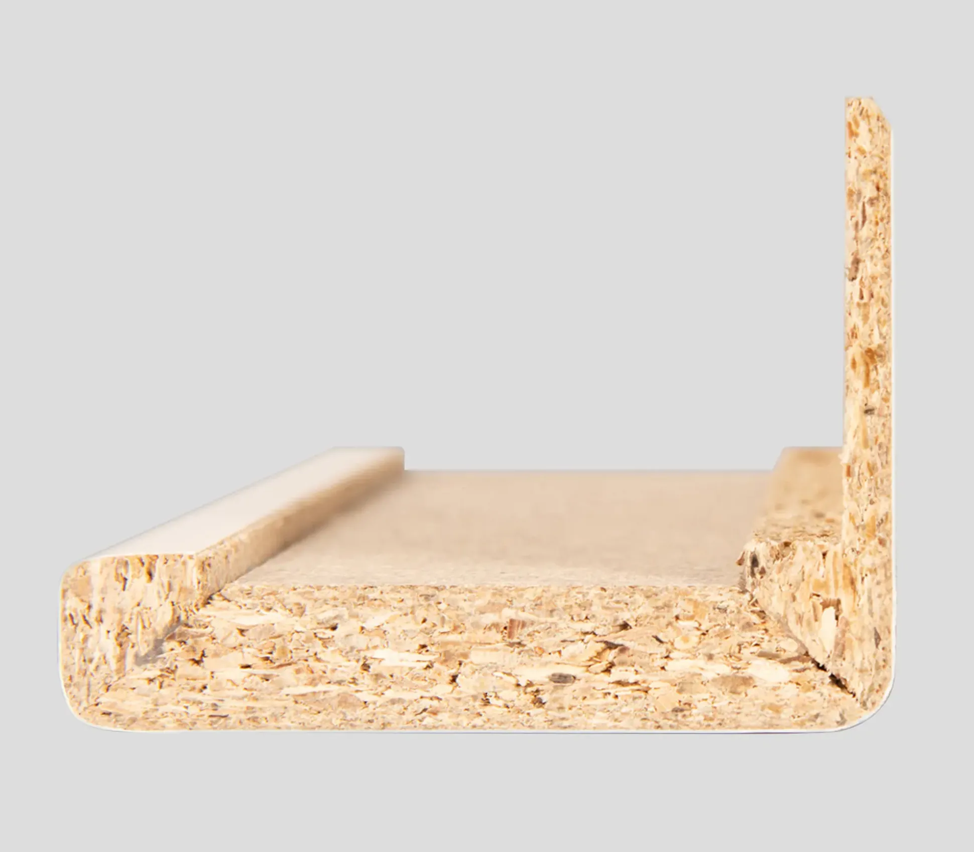 Borne Zierbekleidung mit verlängerter Feder für Zarge CPL weiß 198,5 x 73,5 cm
