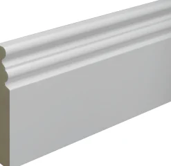 B.S. Bauprogramm Altbausockel 250 cm 125 x 18 mm Blütenweiß