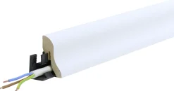 B.S. Bauprogramm Clip-Sockelleiste 250 cm 40 x 23 mm uni weiß