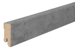 B.S. Bauprogramm Clip-Sockelleiste Beton grau 250 cm 50 x 18 mm Beton grau