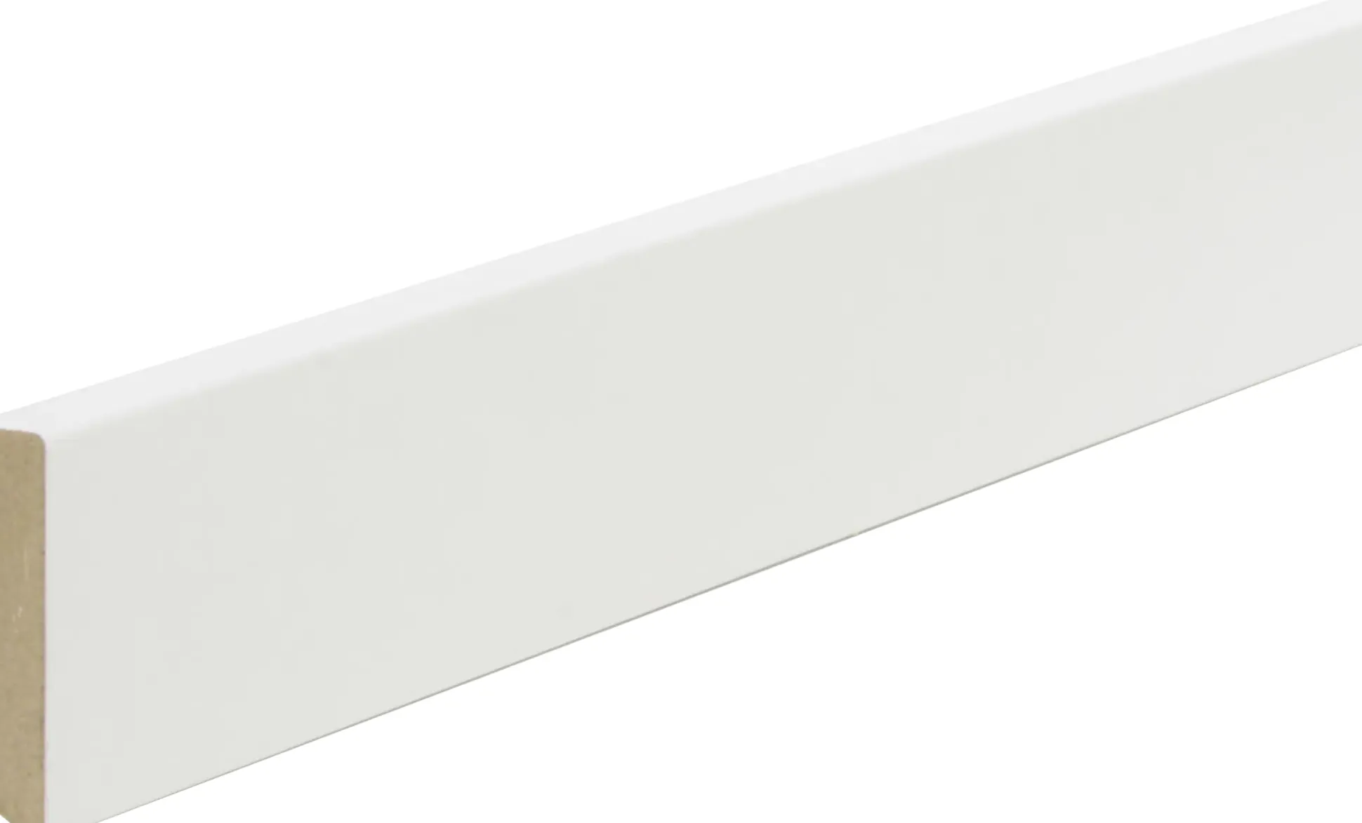 B.S. Bauprogramm Deckleiste modern 260 cm 35 x 8 mm Eiche brilliantweiß