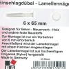 B.S. Bauprogramm Einschlagdübel weiß Ø 6 x 65 mm
