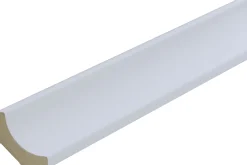 B.S. Bauprogramm Hohlkelleiste 260 cm 24 x 24 mm Weiß hochglanz
