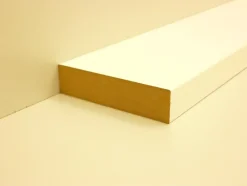 B.S. Bauprogramm Rechteckleiste 200 cm 20 x 80 mm weiß