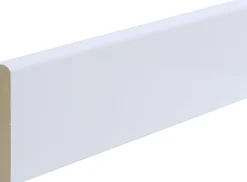 B.S. Bauprogramm Sockelleiste 260 cm 58 x 10 mm Weiß hochglanz