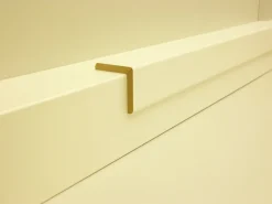 B.S. Bauprogramm Winkelleiste 260 cm 28 x 28 mm Weiß hochglanz