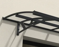Canopia Vordach Amsterdam 8920 Grau Alu 892 x 139 cm